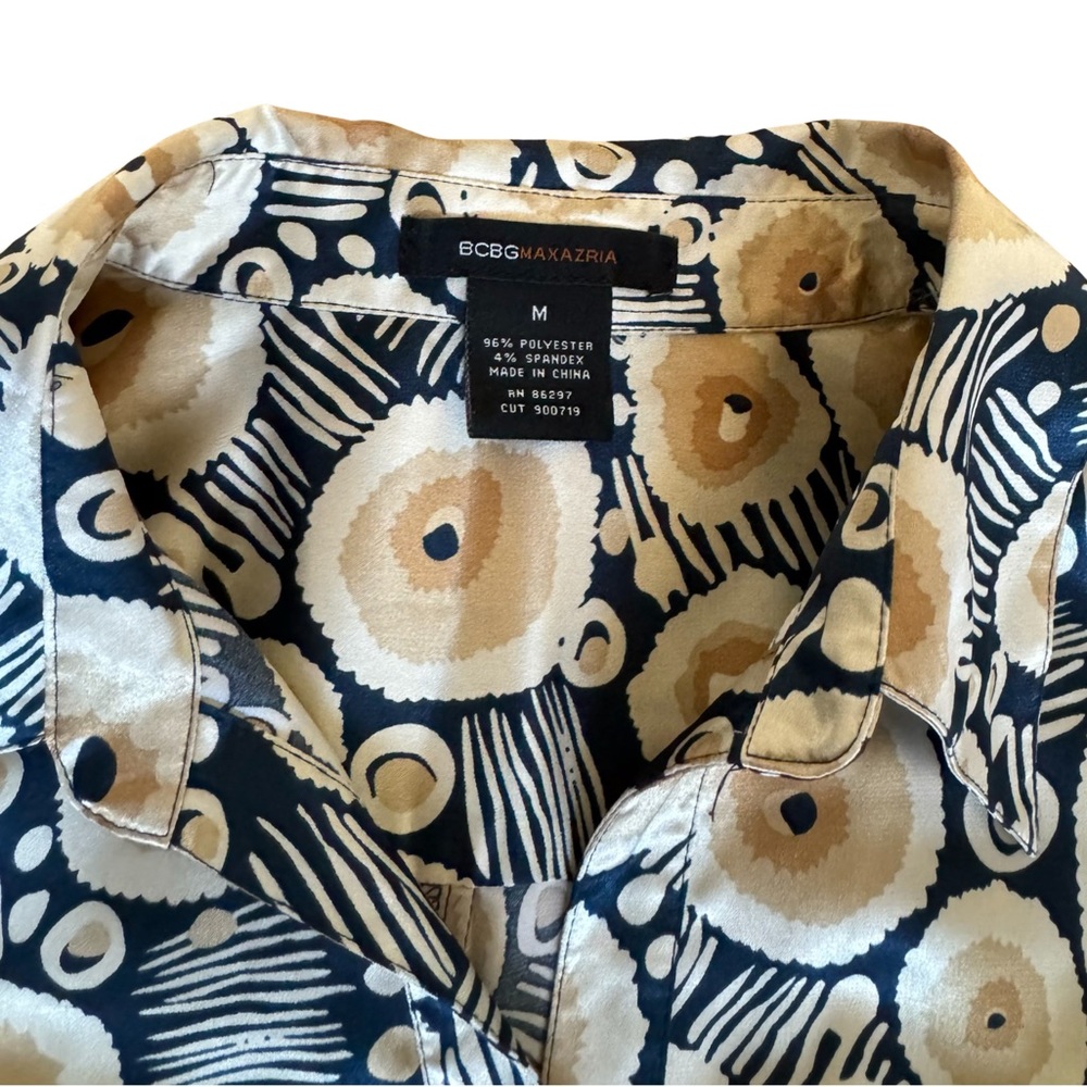 BCBG Designer Blouse Sz Med - Picture 10 of 13